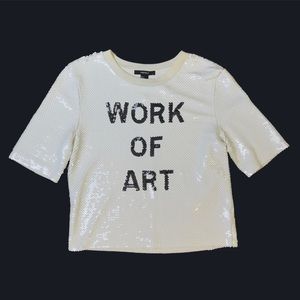 *NWT* F21 all sequins tee